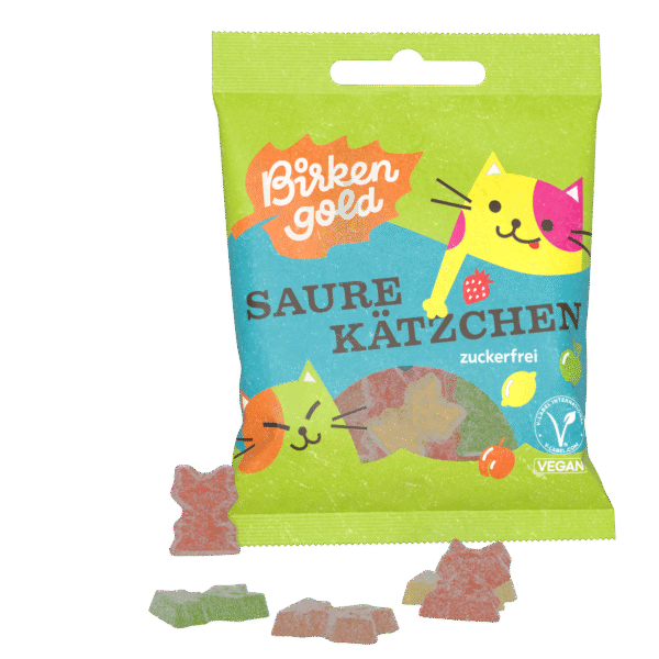 1315-Birkengold Saure Kätzchen zuckerfrei Xylit-einzeln