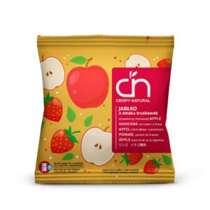 Obuolių traškučiai braškių skonio Crispy Natural