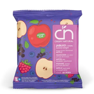 Obuolių traškučiai su miško uogomis ir vitaminais Crispy Natural